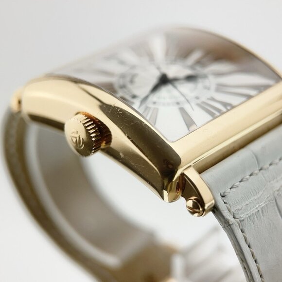 Franck Muller 18k Rose Gold Square Silver Dial 36mm Automatic Men's Watch 6000H - Picture 5 of 8